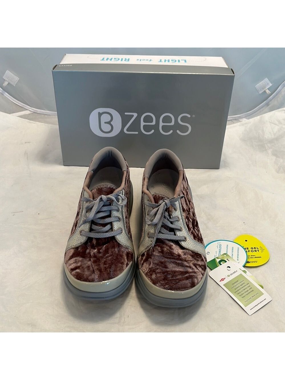 BZEES Pink Velvet shoes